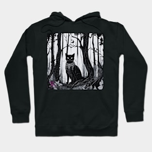 Cat in woods nr 2 Hoodie